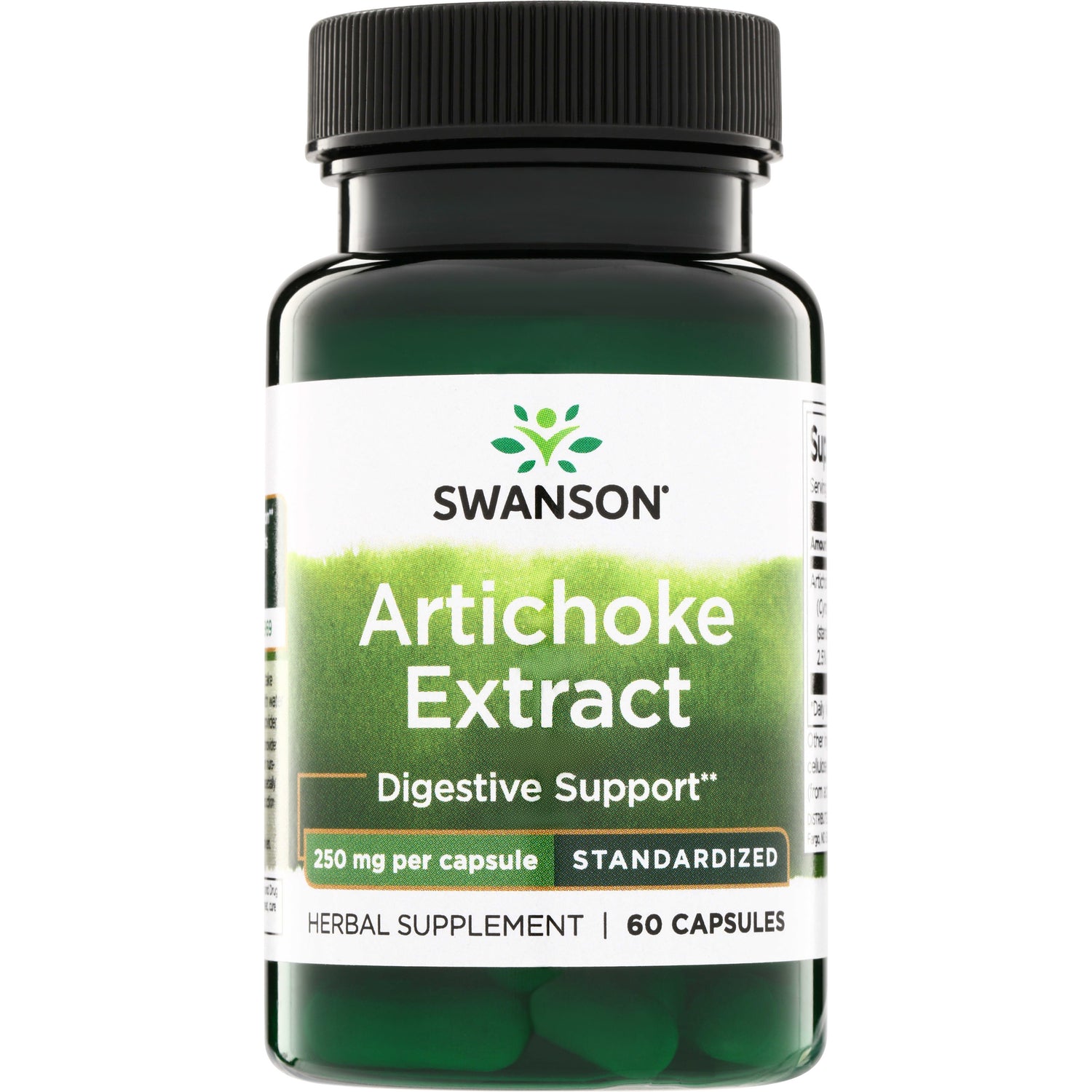 Екстракт артишоку, Swanson Artichoke Extract Standardized, 250 мг, 60 капсул