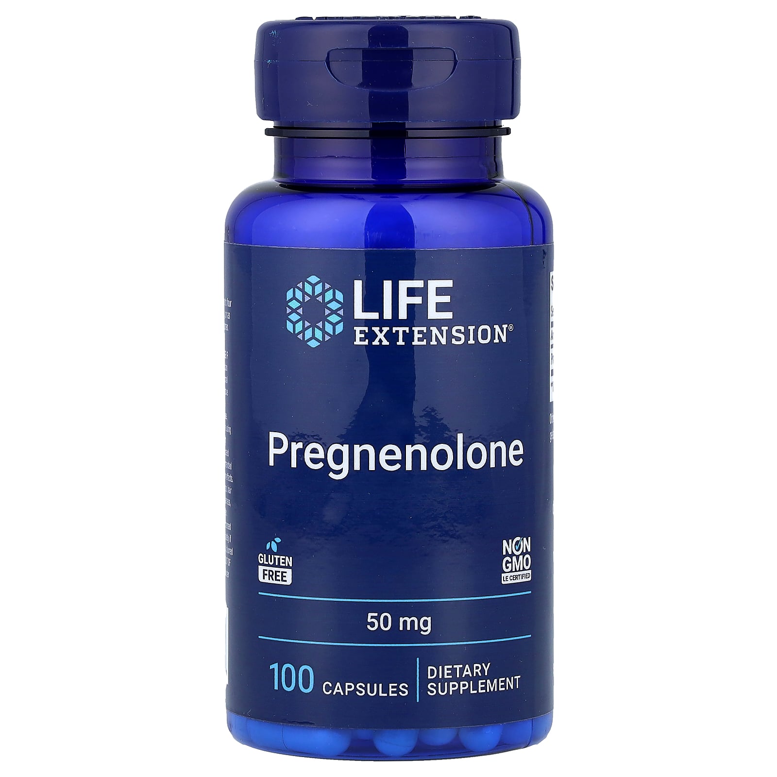 Прегненолон, Life Extension Pregnenolone, 50 мг, 100 капсул