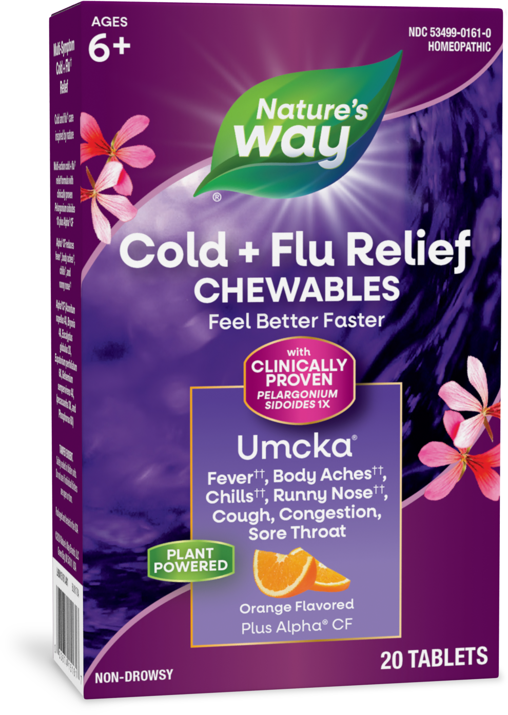 Засіб від застуди та грипу, Nature's Way Cold + Flu Relief, 20 таблеток (Апельсин)