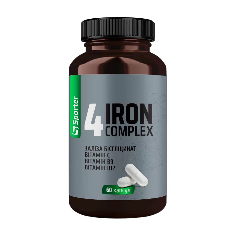 Залізо, Sporter 4Iron Complex, 60 капсул