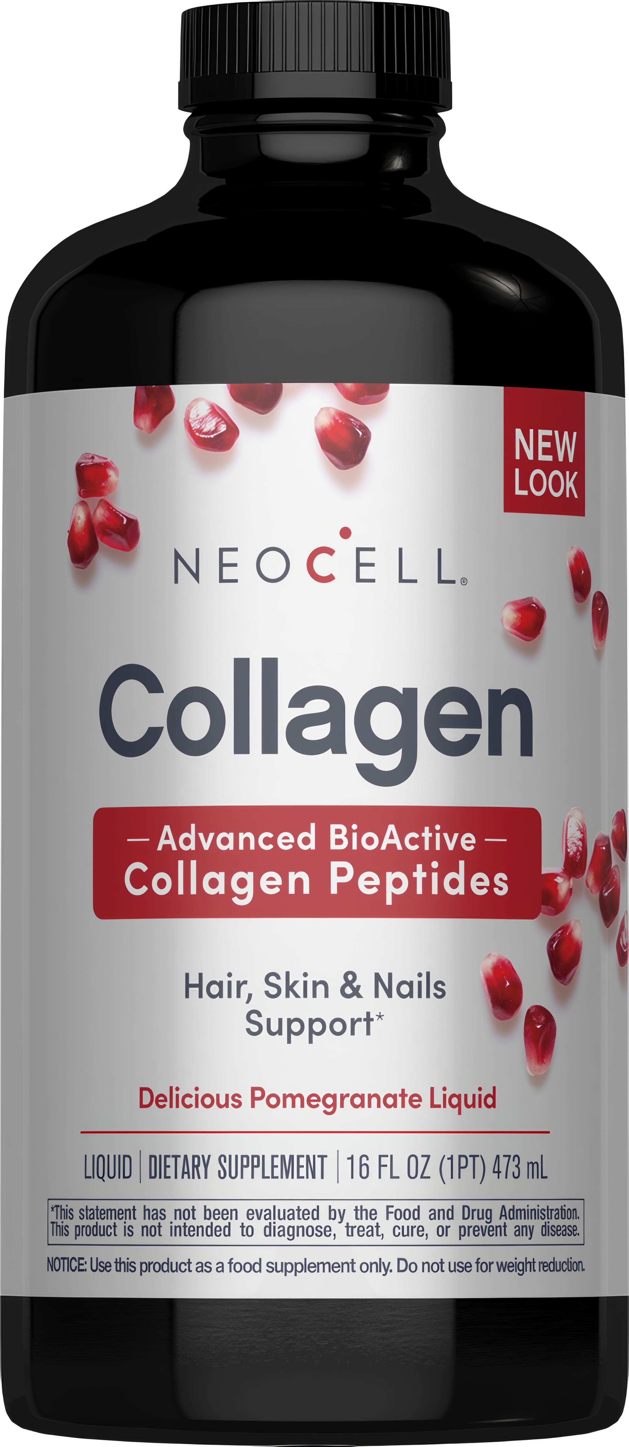 Рідкий колаген типу 1 та 3, Neocell Collagen Type 1 & 3 Liquid, 473 мл (Гранат)