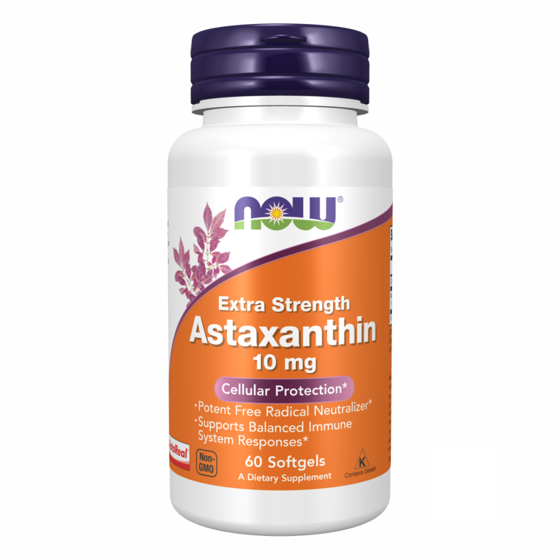 NOW Astaxanthin 10 mg Extra Strength (60 softgels)