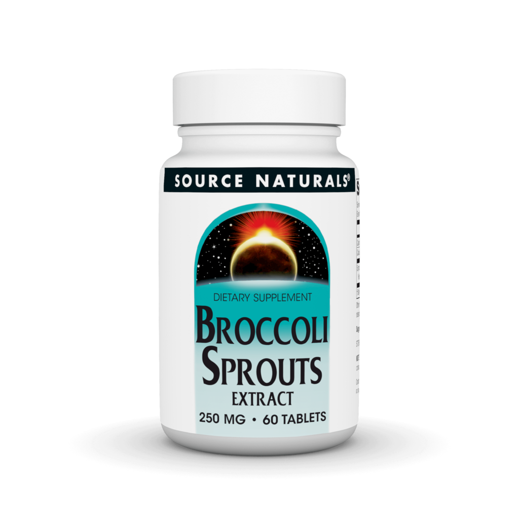 Екстракт паростків броколі, Source Naturals Broccoli Sprouts Extract, 250 мг, 60 таблеток