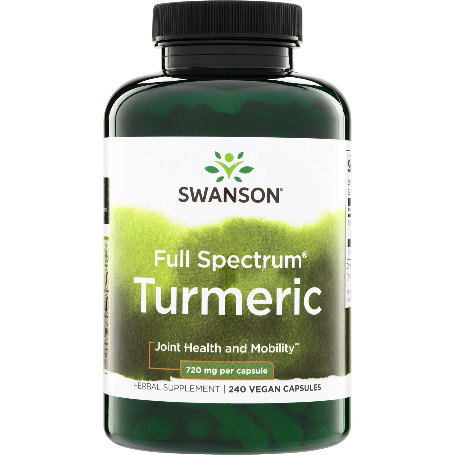 Куркума, Swanson Full Spectrum Turmeric, 720 мг, 240 капсул