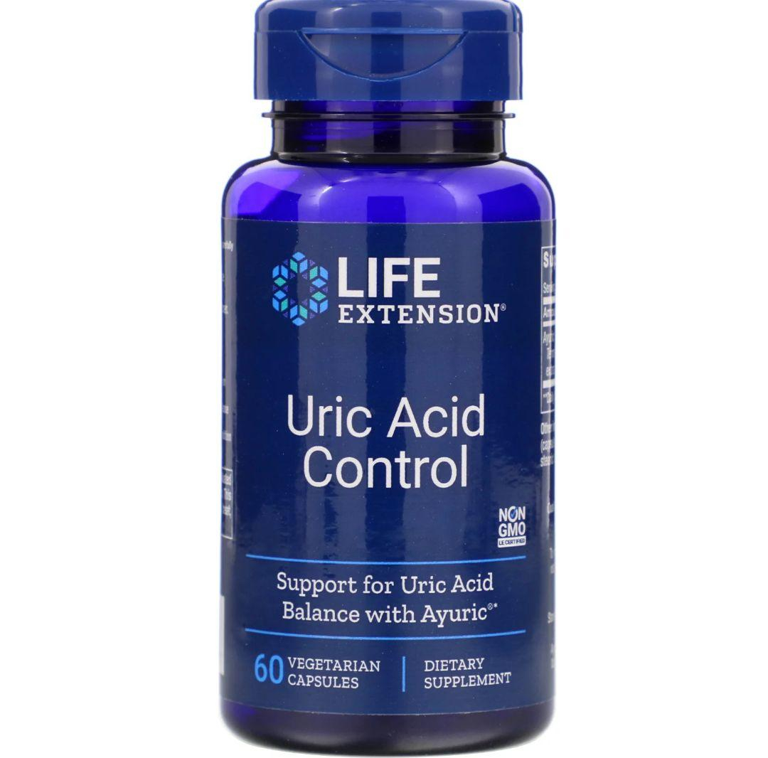 Сечова кислота, контроль, Uric Acid Control, Life Extension, 60 капсул