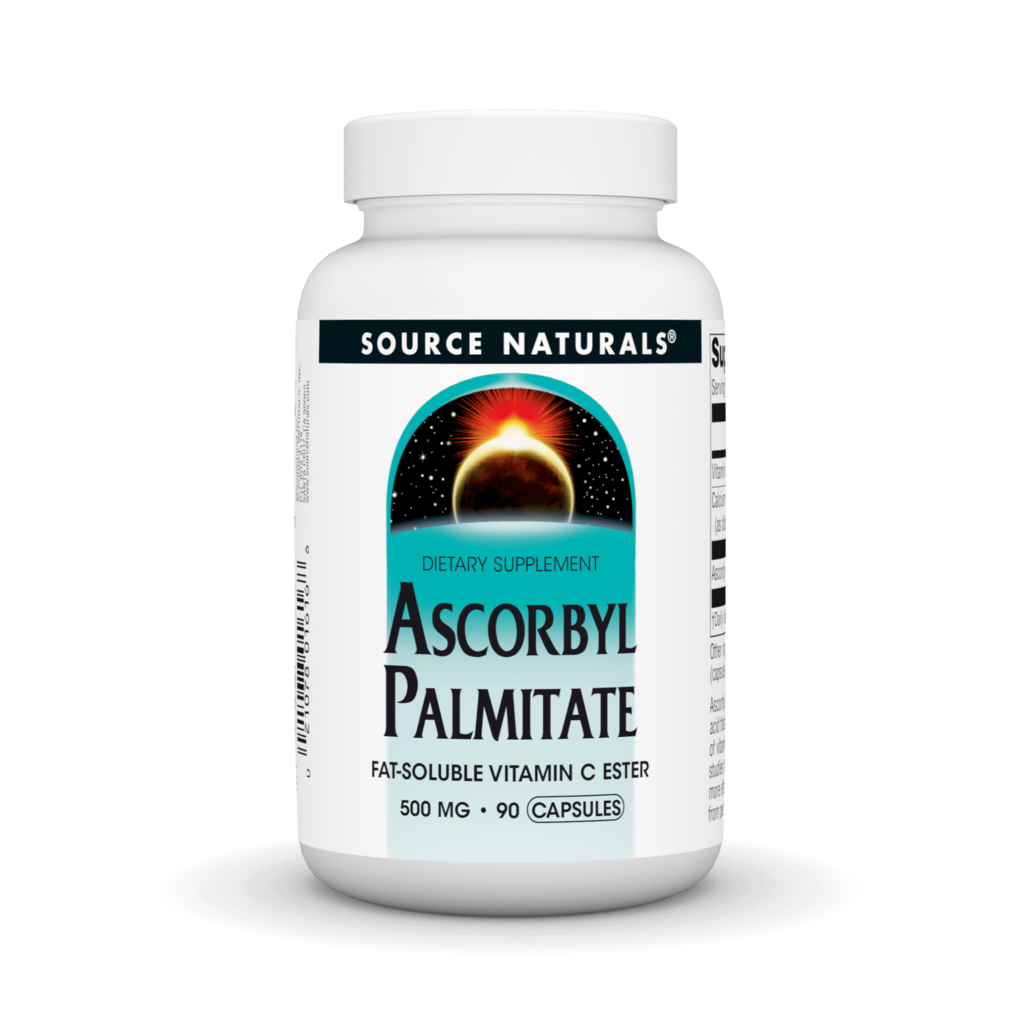 Аскорбіл пальмітат, Source Naturals Ascorbyl Palmitate, 500 мг, 90 капсул