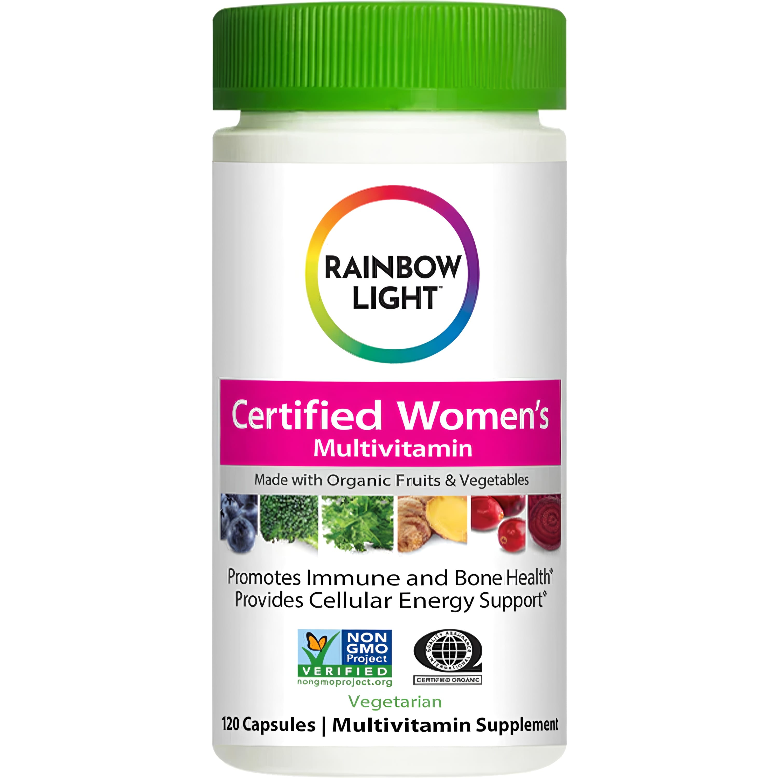 Мультивітаміни для жінок, Сертифіковані, Certified Women's Multivitamin, Rainbow Light, 120 вегетаріанські капсули