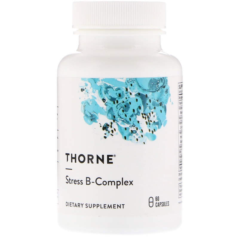 Вітаміни групи B для боротьби зі стресом, Thorne Research Stress B-Complex, 60 вегетаріанських капсул