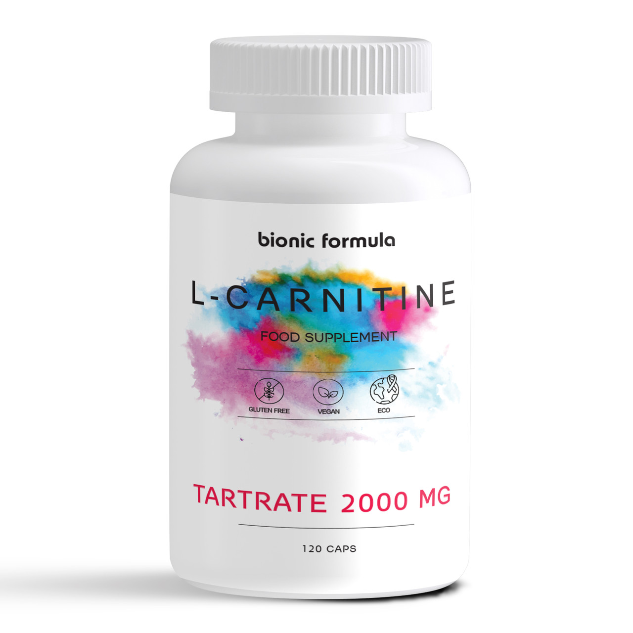 L-карнітин тартрат для схуднення, Bionic formula L-Carnitine Tartrate, 2000 мг, 120 капсул