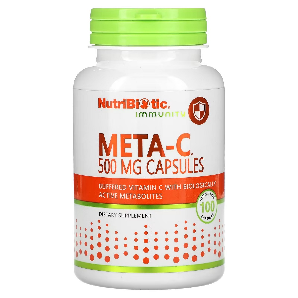 Буферизований вітамін С з метаболітами, NutriBiotic Meta-C Immunity, 500 мг, 100 капсул