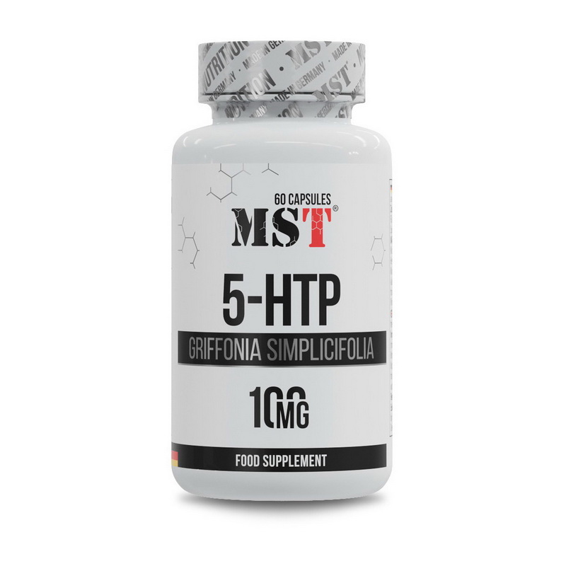 5-HTP для підтримки нервової системи, MST 5-HTP, 100 мг, 60 капсул