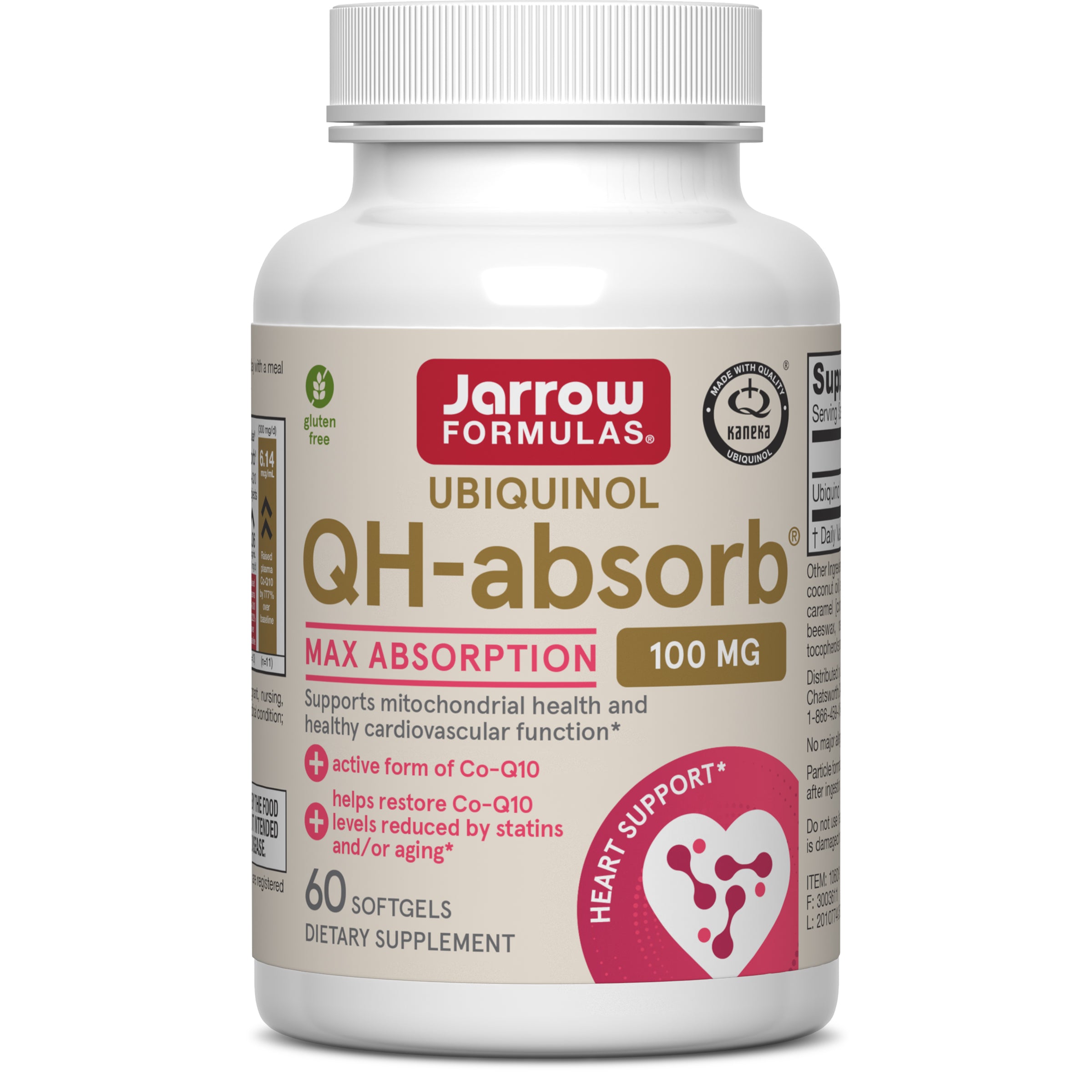 Коензим (убіхінол), Ubiquinol QH-Absorb, Jarrow Formulas, 100 мг, 60 капсул
