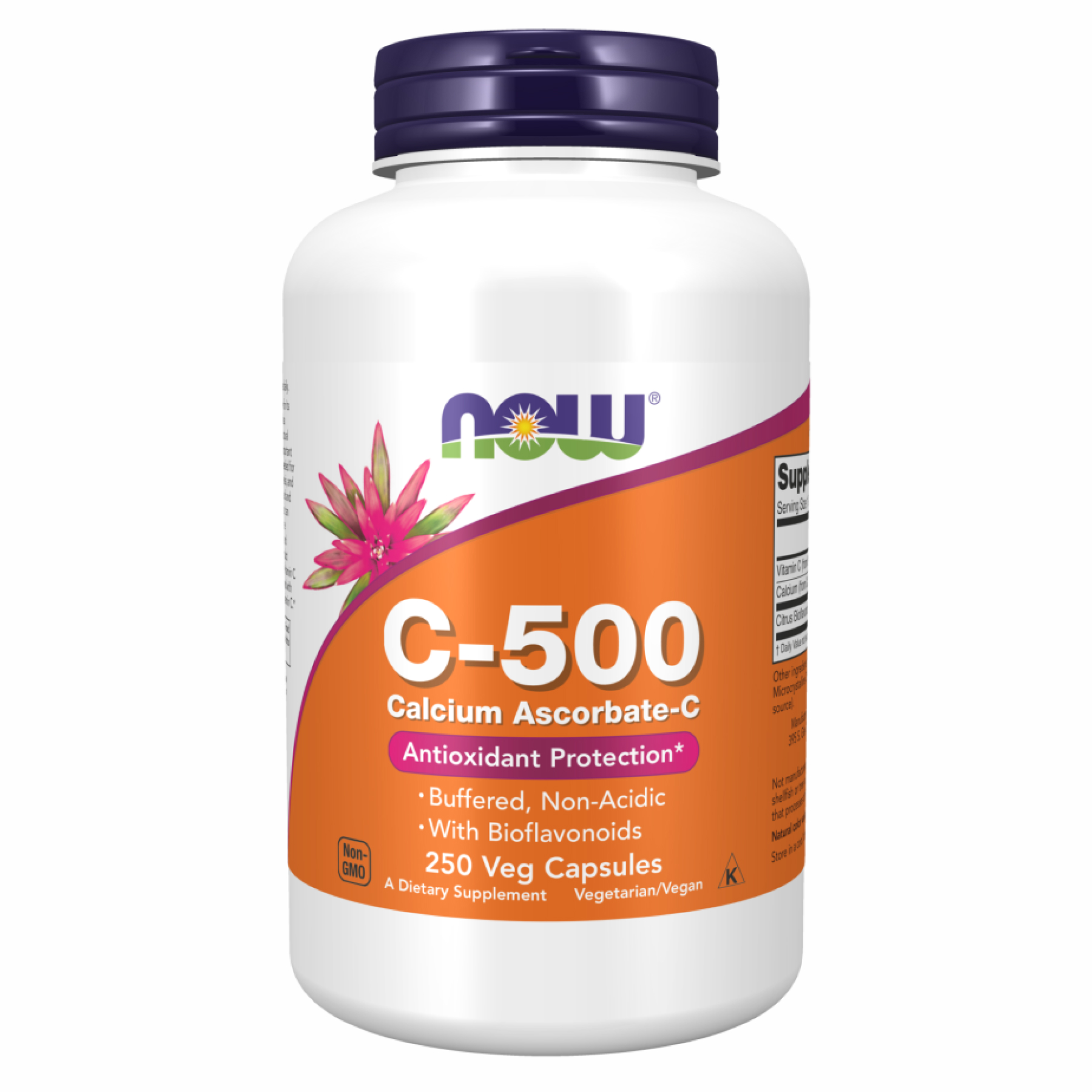 Вітамін C (аскорбат кальцію), Now Foods C-500 Calcium Ascorbate-C, 250 капсул