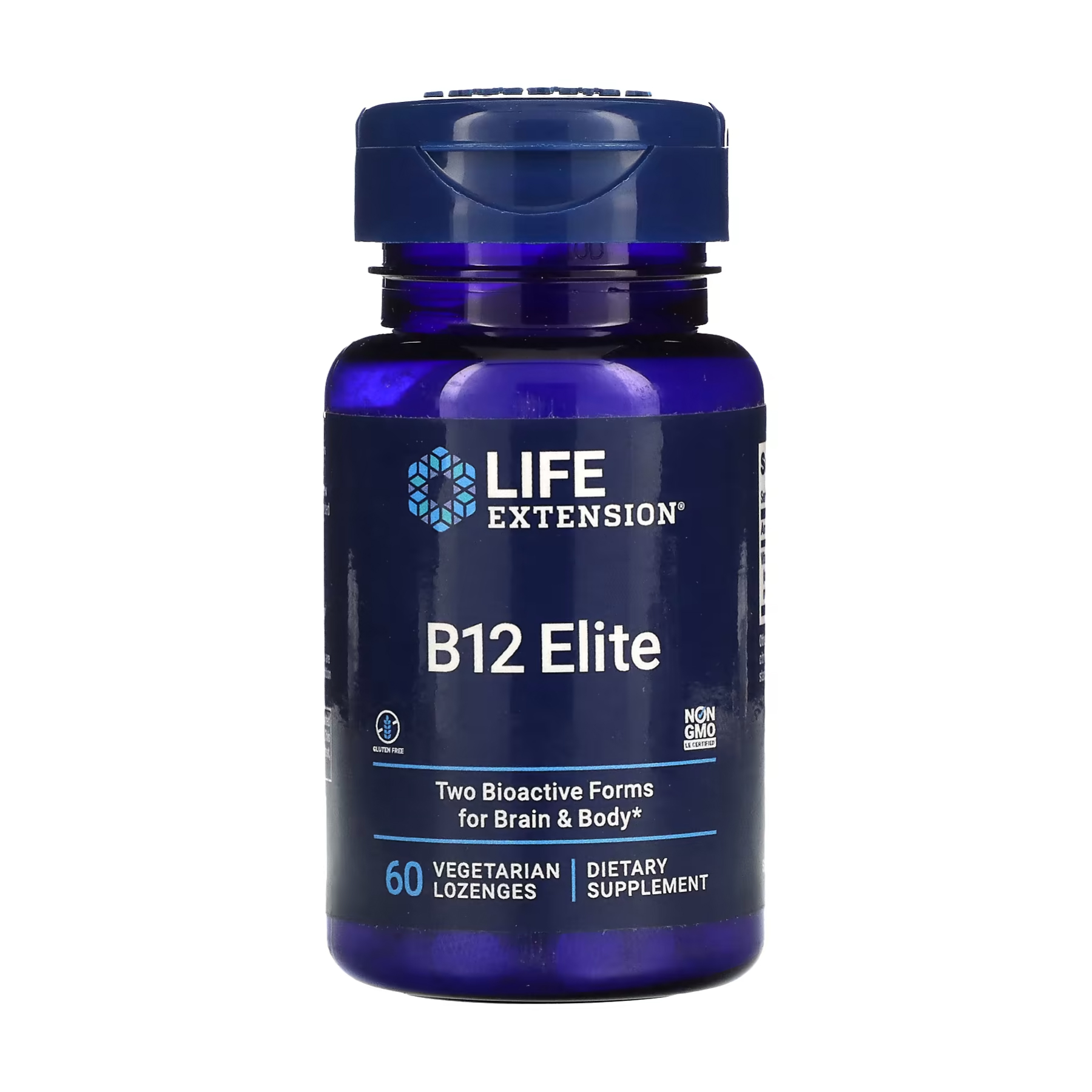 Вітамін B12 для підтримки нервової системи, Life Extension B12 Elite, 1000 мкг, 60 вегетаріанських капсул
