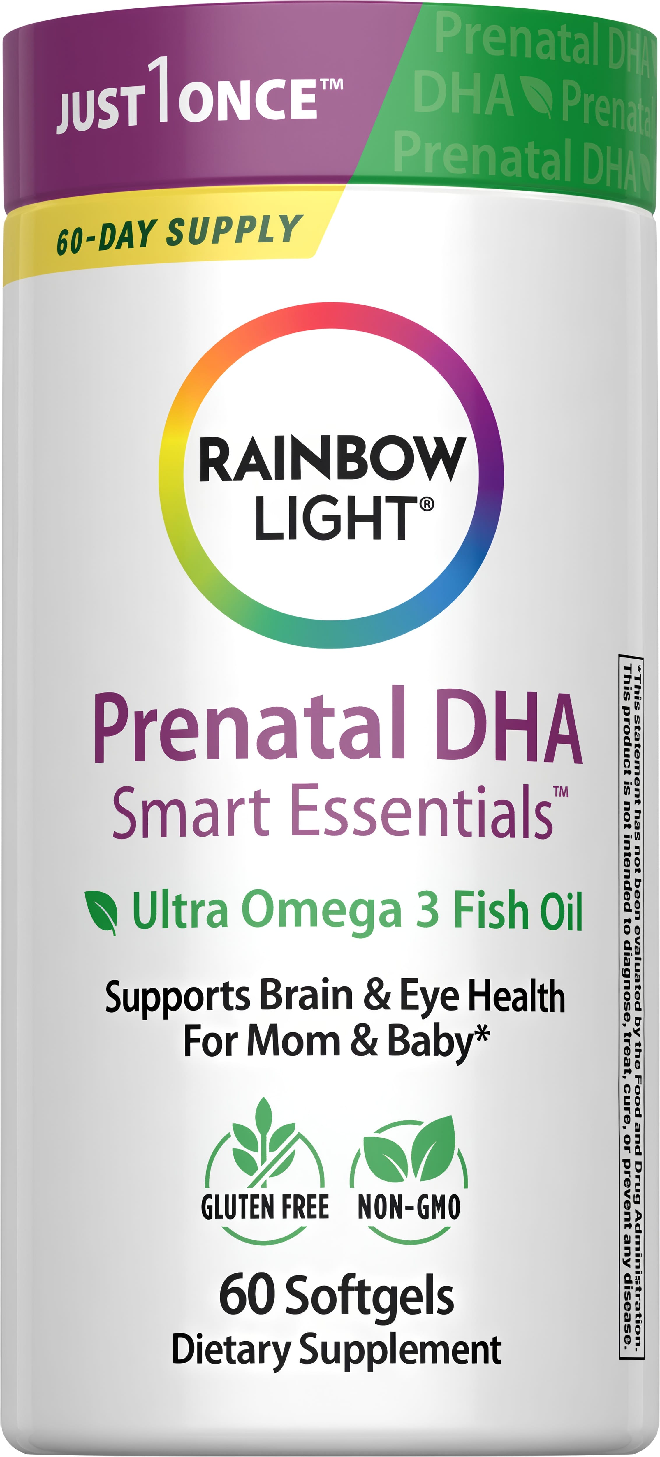Риб'ячий жир для вагітних, Rainbow Light Prenatal DHA Smart Essentials, 250 мг, 60 м'яких капсул
