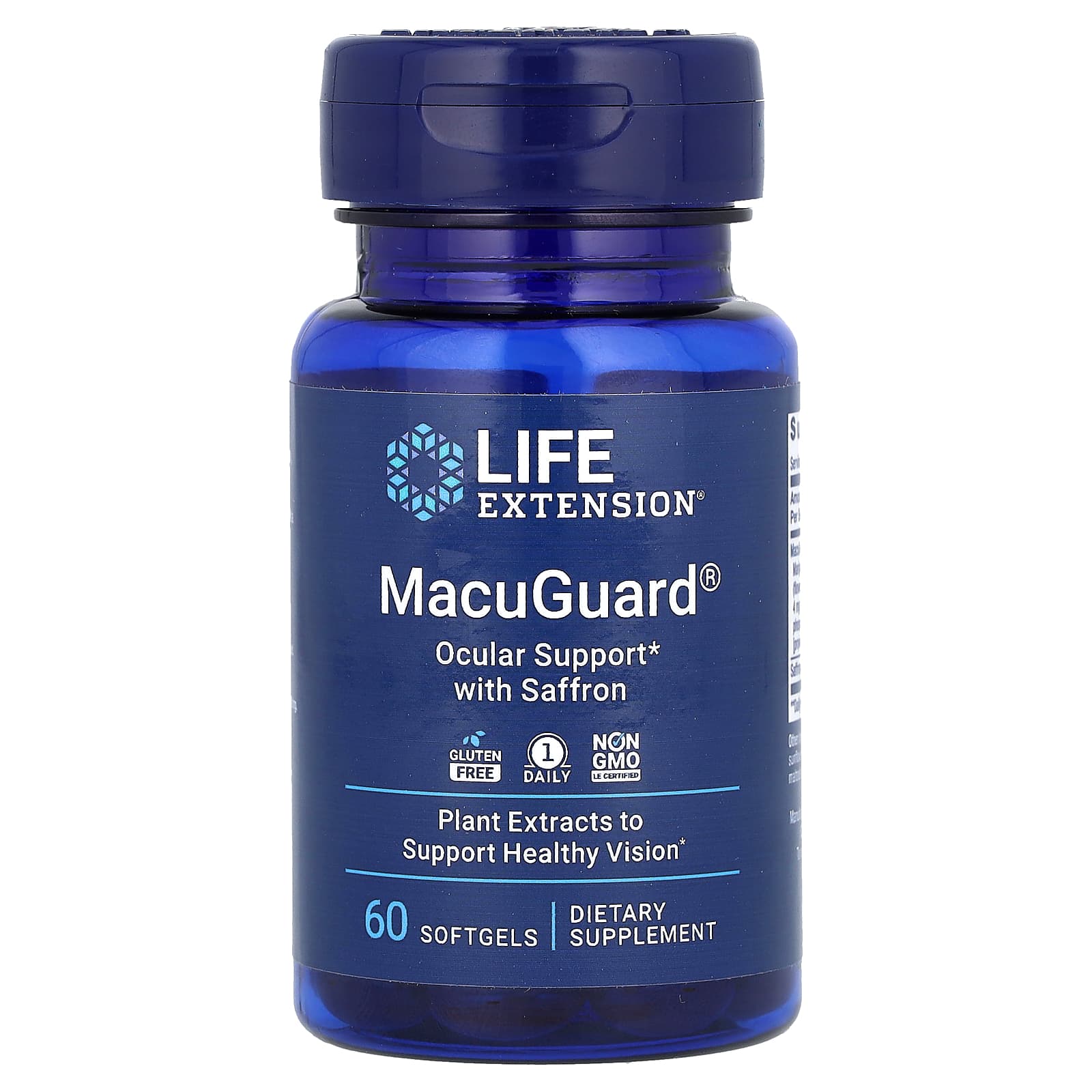 Вітаміни для підтримки зору з шафраном, Life Extension Ocular Support with Saffron, 60 м'яких капсул