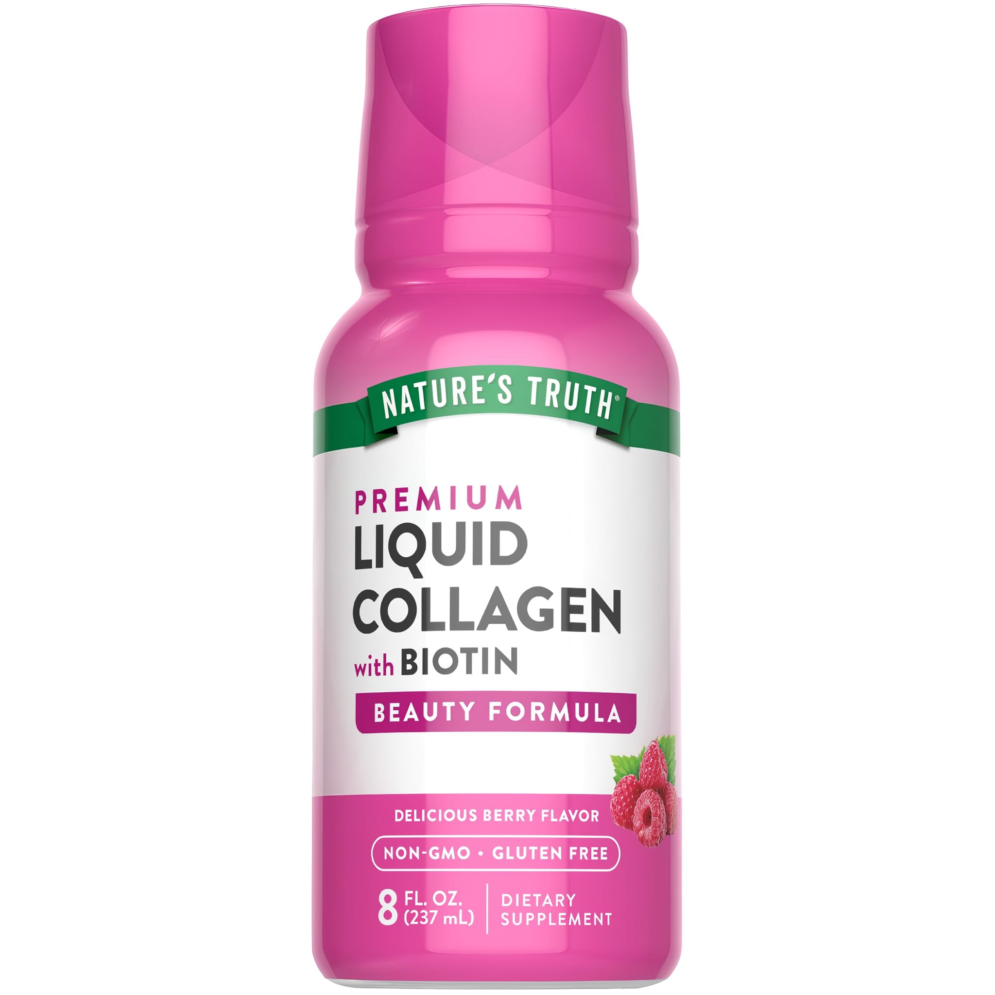 Колаген з амінокислотами та біотином, Nature's Truth Liquid Collagen with Amino Acid Protein + Biotin, 237 мл (Ягоди)