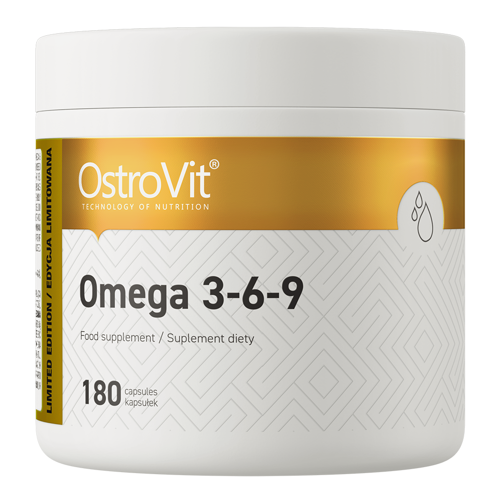 Комплекс жирних кислот Омега 3-6-9, OstroVit Omega 3-6-9, 180 капсул