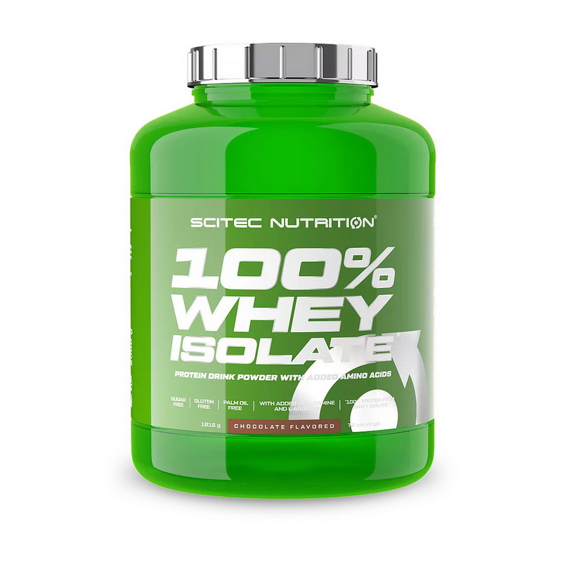 Протеїн сироватковий ізолят, Scitec Nutrition 100% Whey Protein Isolate, 1810 г (Шоколад)