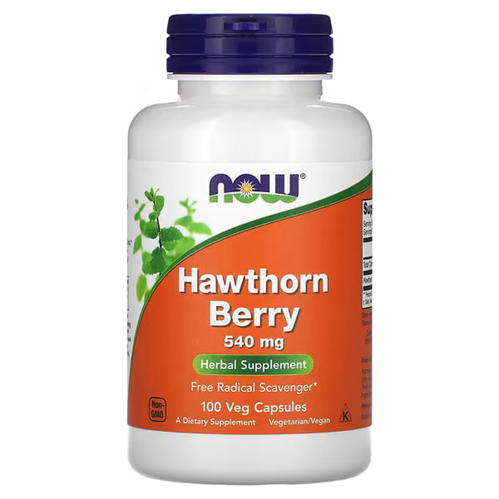 Глід, Now Foods Hawthorn Berry, 540 мг, 100 вегетаріанських капсул