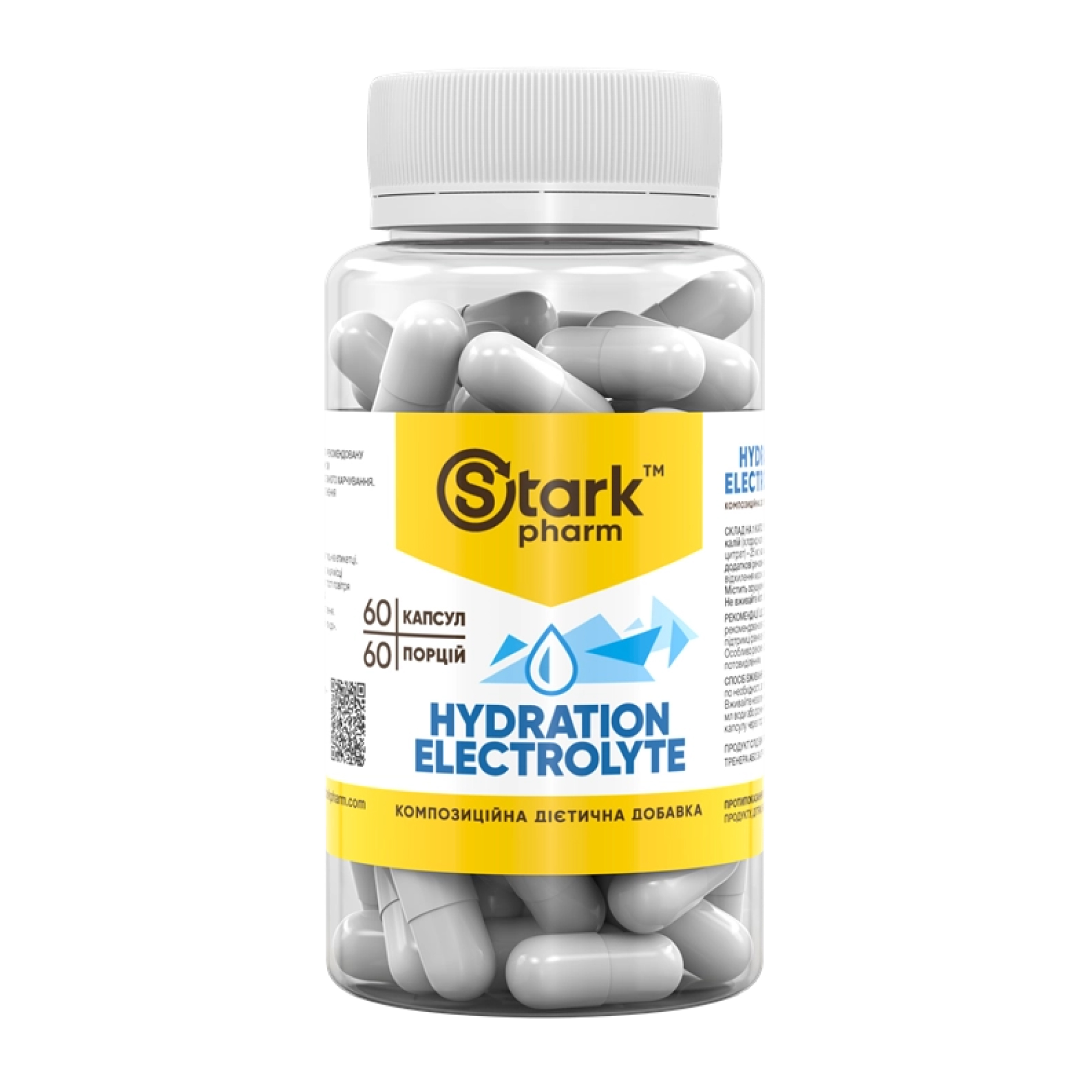 Електроліти для гідратації, Stark Pharm Hydration Electrolyte, 60 капсул