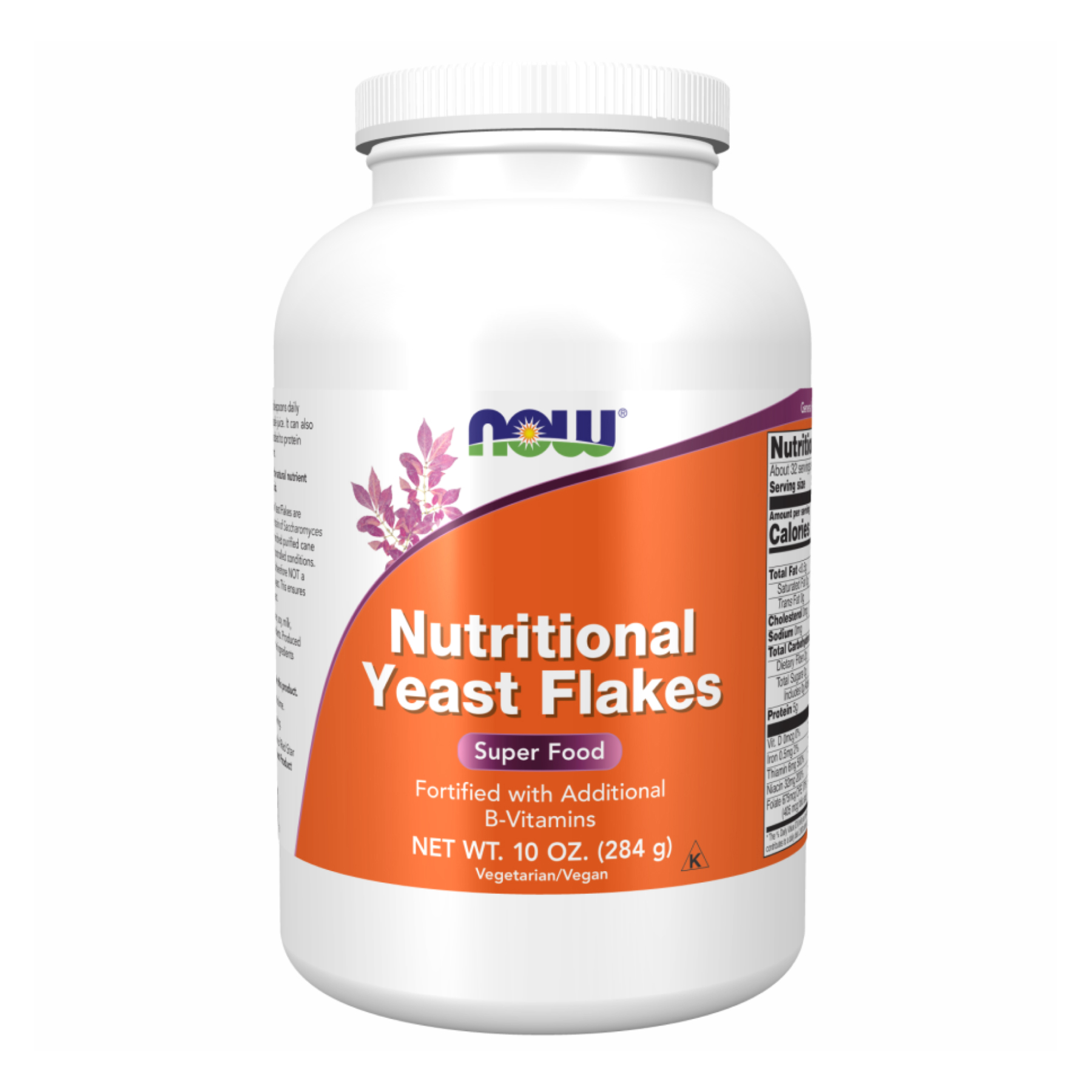 Харчові дріжджі в пластівцях, Now Foods Nutritional Yeast Flakes, 284 г
