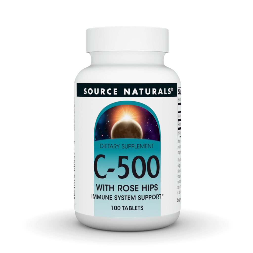 Вітамін C, Source Naturals C-500, 500 мг, 100 таблеток