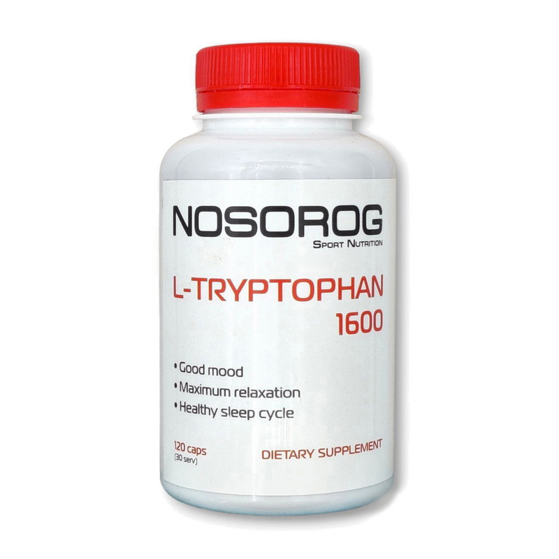 L-триптофан, NOSOROG L-Tryptophan 1600, 120 капсул