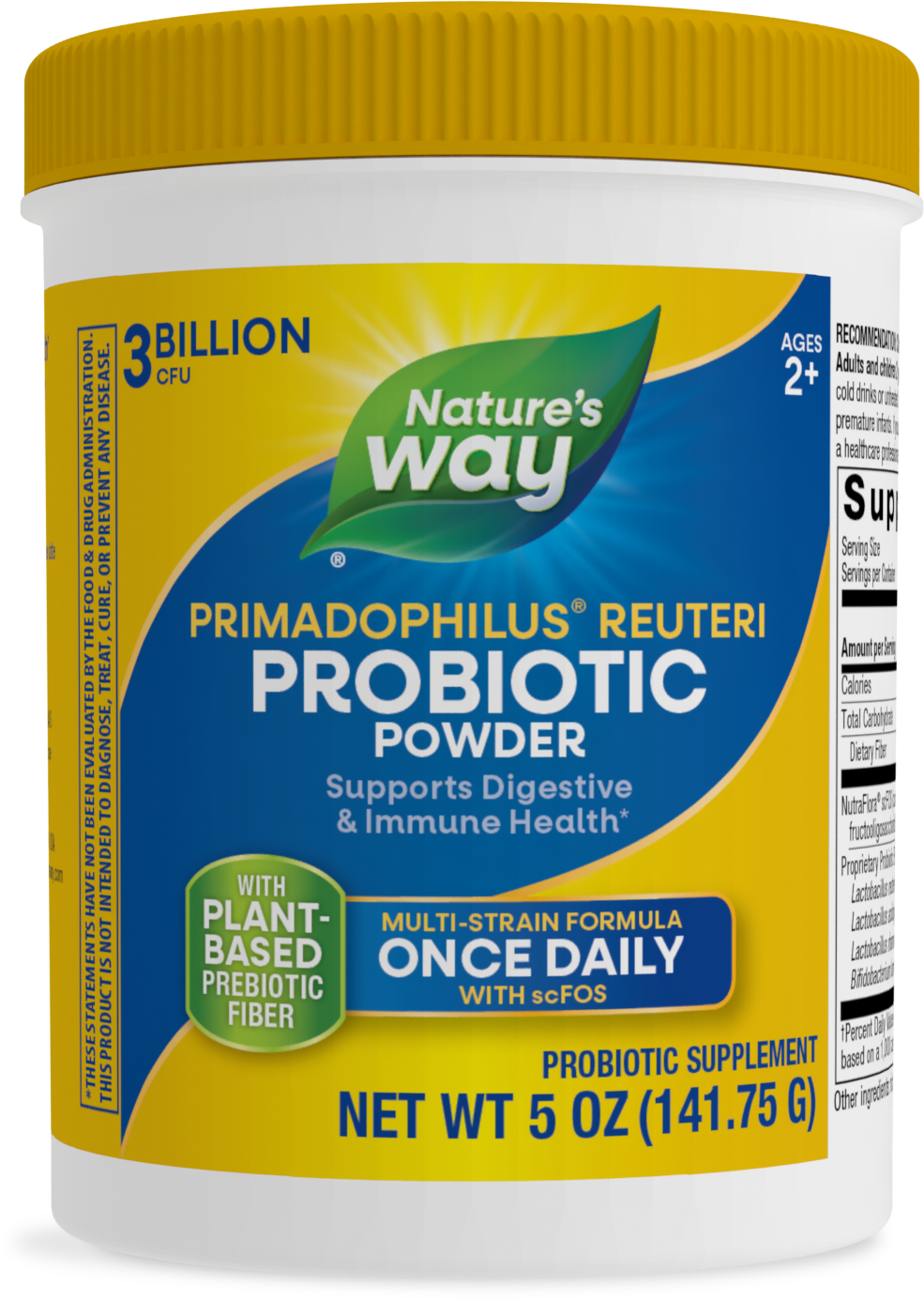 Пробіотики для дітей, Nature's Way Primadophilus Reuteri Probiotic Powder, 3 млрд КУО, 141,75 г