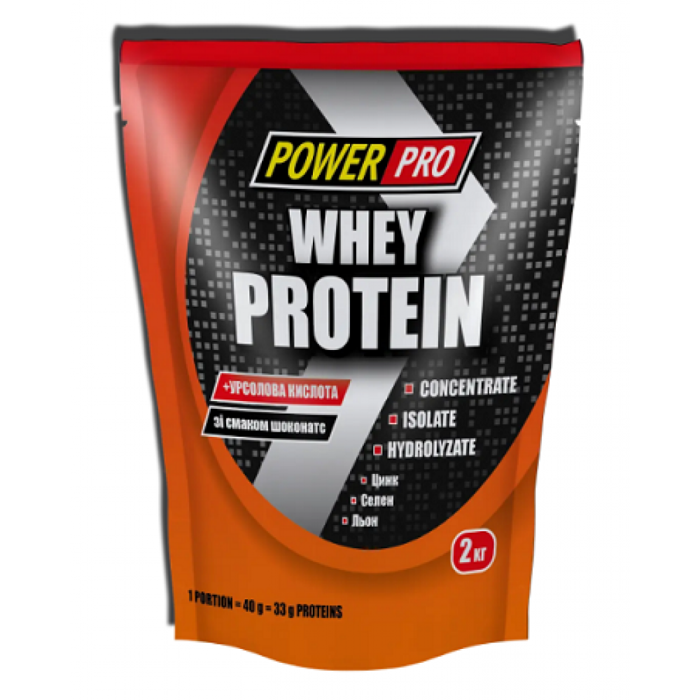 Сироватковий протеїн, Power Pro Whey Protein, 2000 г (Полуниця з вершками)