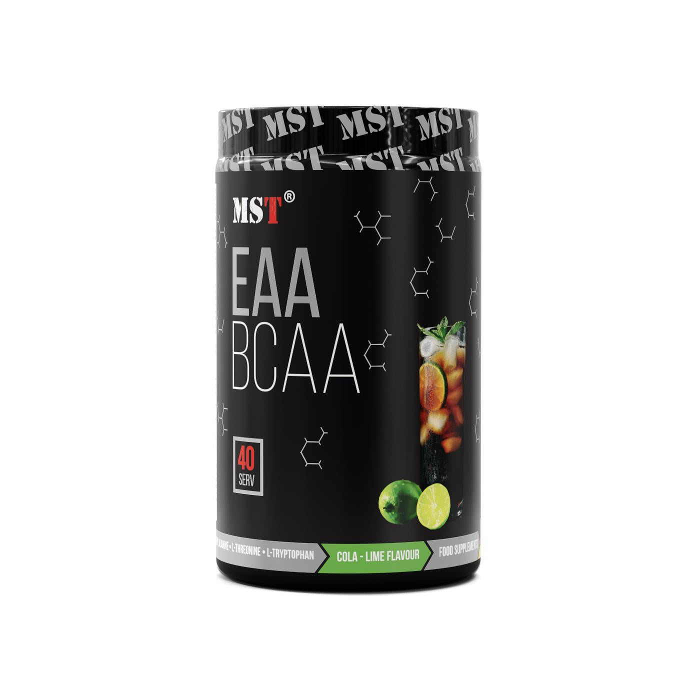 BCAA та EAA, MST BCAA&EAA zero, 520 г (Кола-лайм)