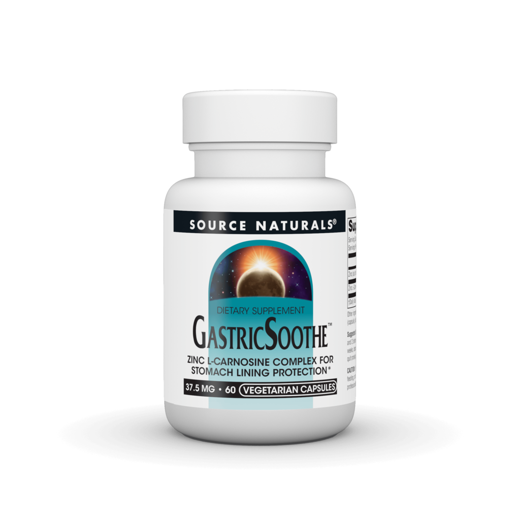 Ферменти для травлення, Source Naturals GastricSoothe, 60 капсул