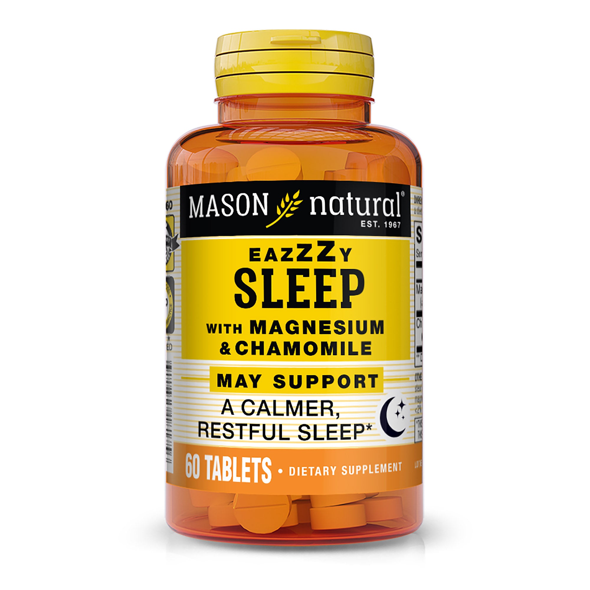 Магній та ромашка для сну, Mason Natural Eazy sleep with Magnesium & Chamomile, 60 таблеток