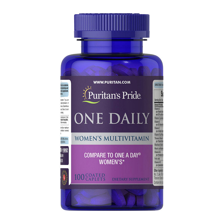 Мультивітаміни для жінок, Puritan's Pride One Daily Women's Multivitamin, 100 капсул