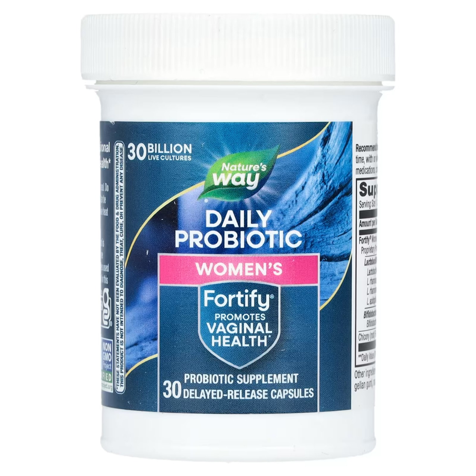 Пробіотики + пребіотик для жінок, Fortify, Nature's Way, повсякденний догляд, 30 млрд КУО, 30 капсул з відстроченим вивільненням