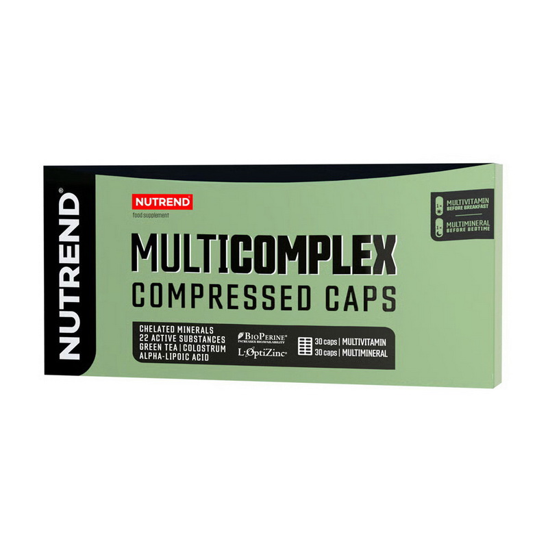 Мультивітамінний комплекс, Nutrend MultiComplex Compressed Caps, 60 капсул