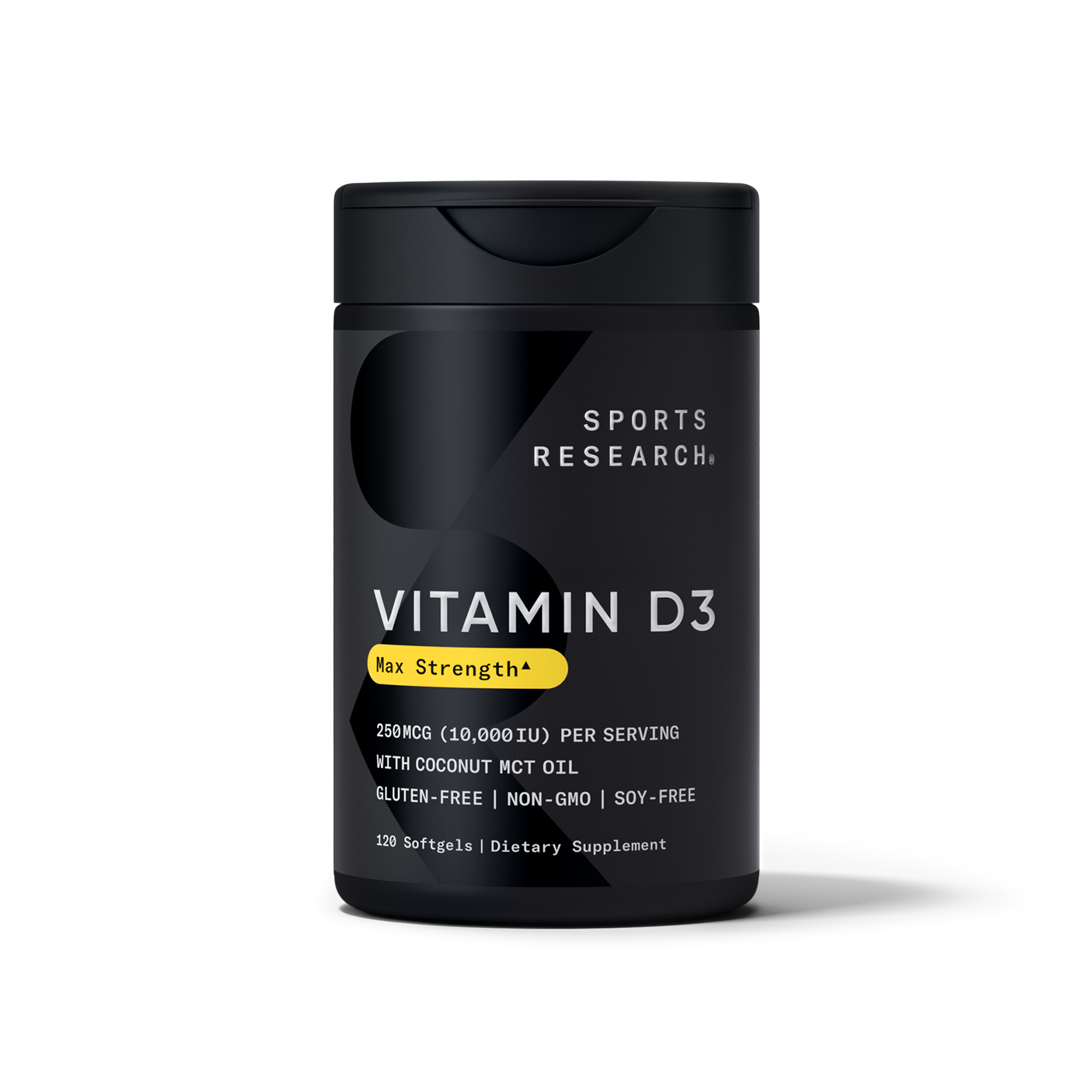 Вітамін D3, Sports Research Vitamin D3, 10000 МО, 120 м'яких капсул