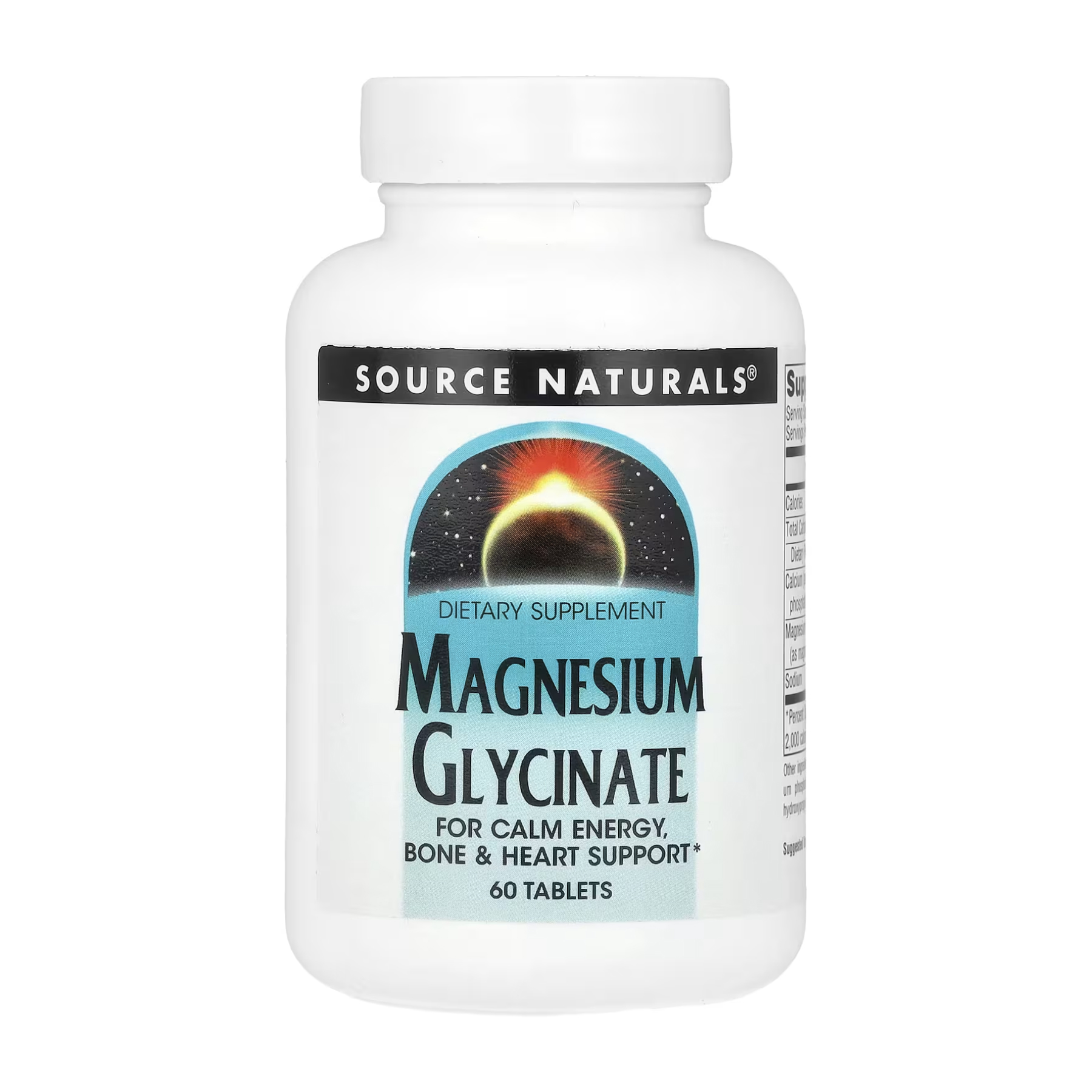 Магний глицинат для расслабления, Source Naturals Magnesium Glycinate, 60 таблеток