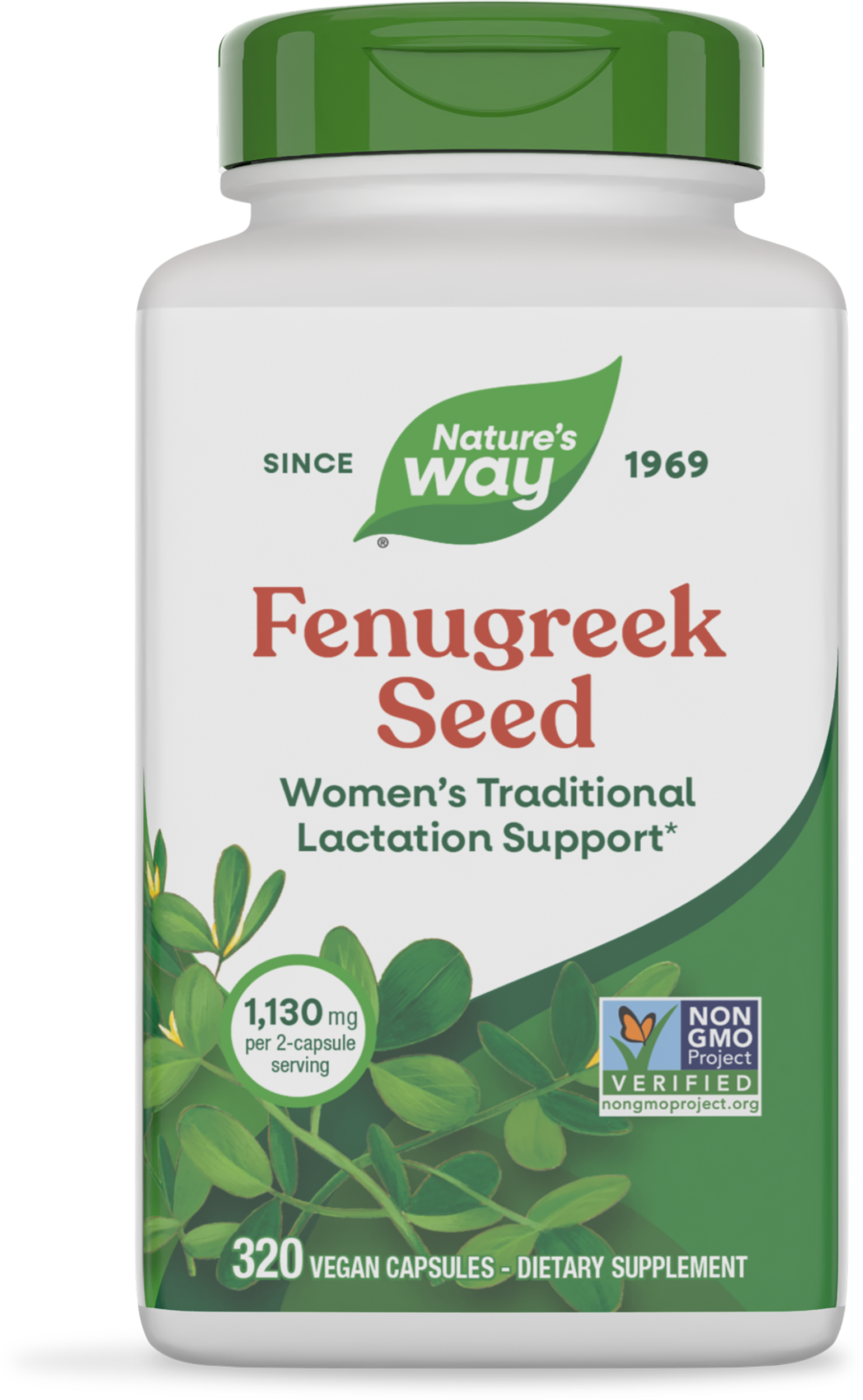 Пажитник, Nature's Way Fenugreek Seed, 565 мг, 320 вегетаріанських капсул