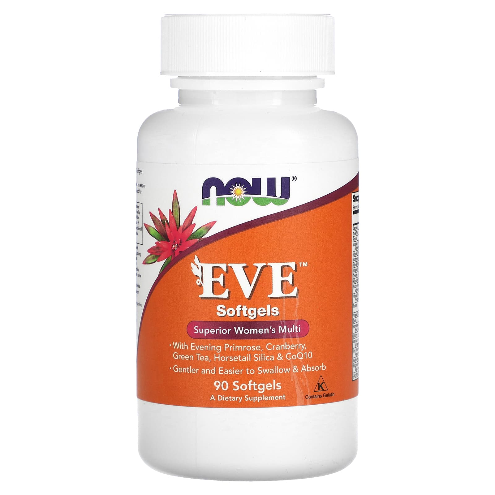 Мультивітаміни для жінок, Now Foods EVE Women's Multi, 90 м'яких капсул