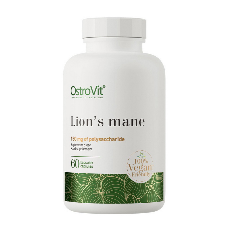 Грибний екстракт, OstroVit Lion`s Mane, 60 капсул