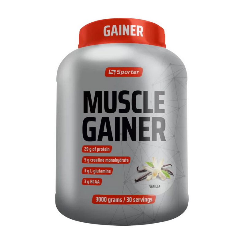 Sporter Muscle Gainer (3 kg, vanilla)