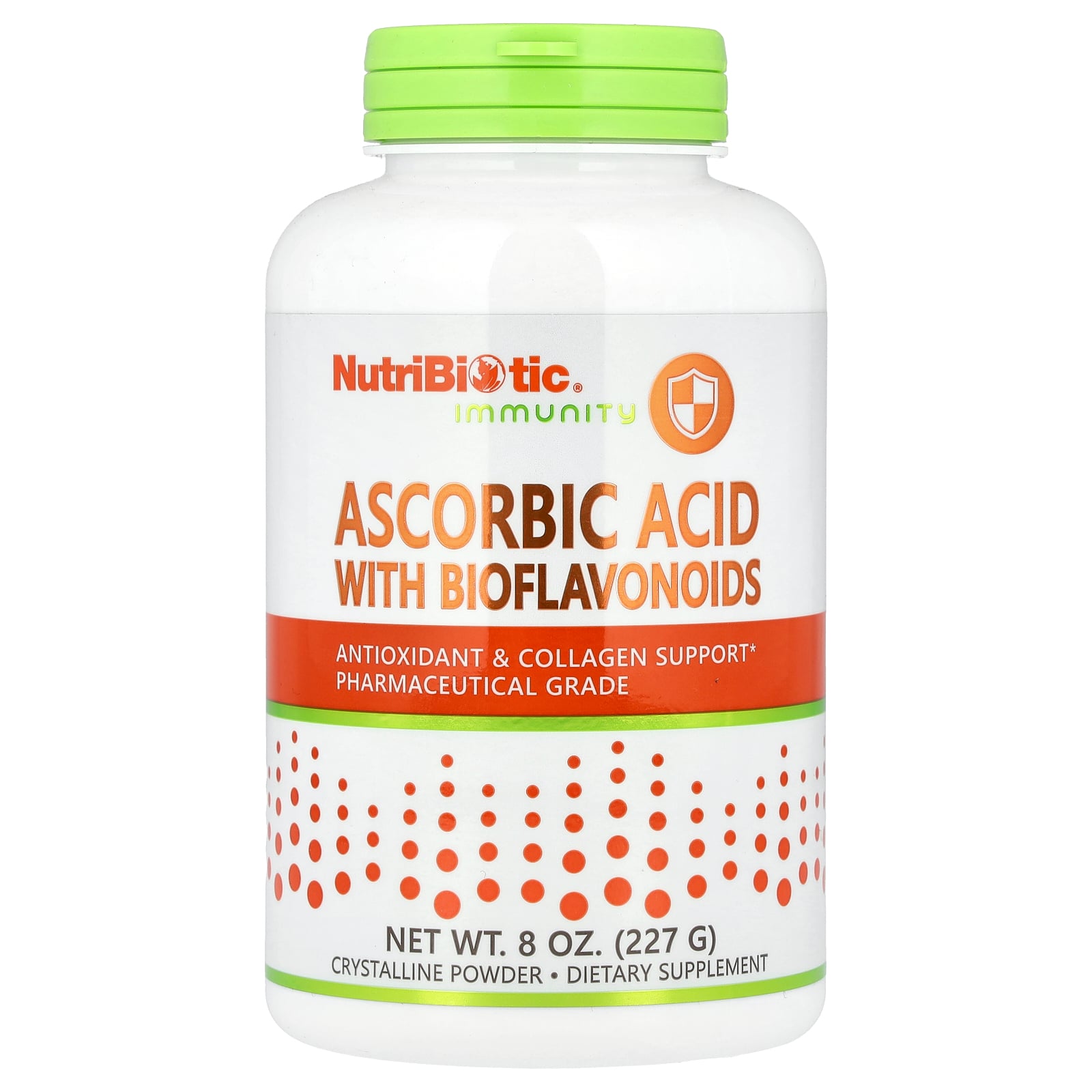 Аскорбінова кислота з біофлавоноїдами, NutriBiotic Ascorbic Acid with Bioflavonoids, 227 г