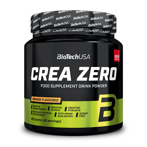 Креатин, BioTech Crea ZERO, 320 г (Апельсин)
