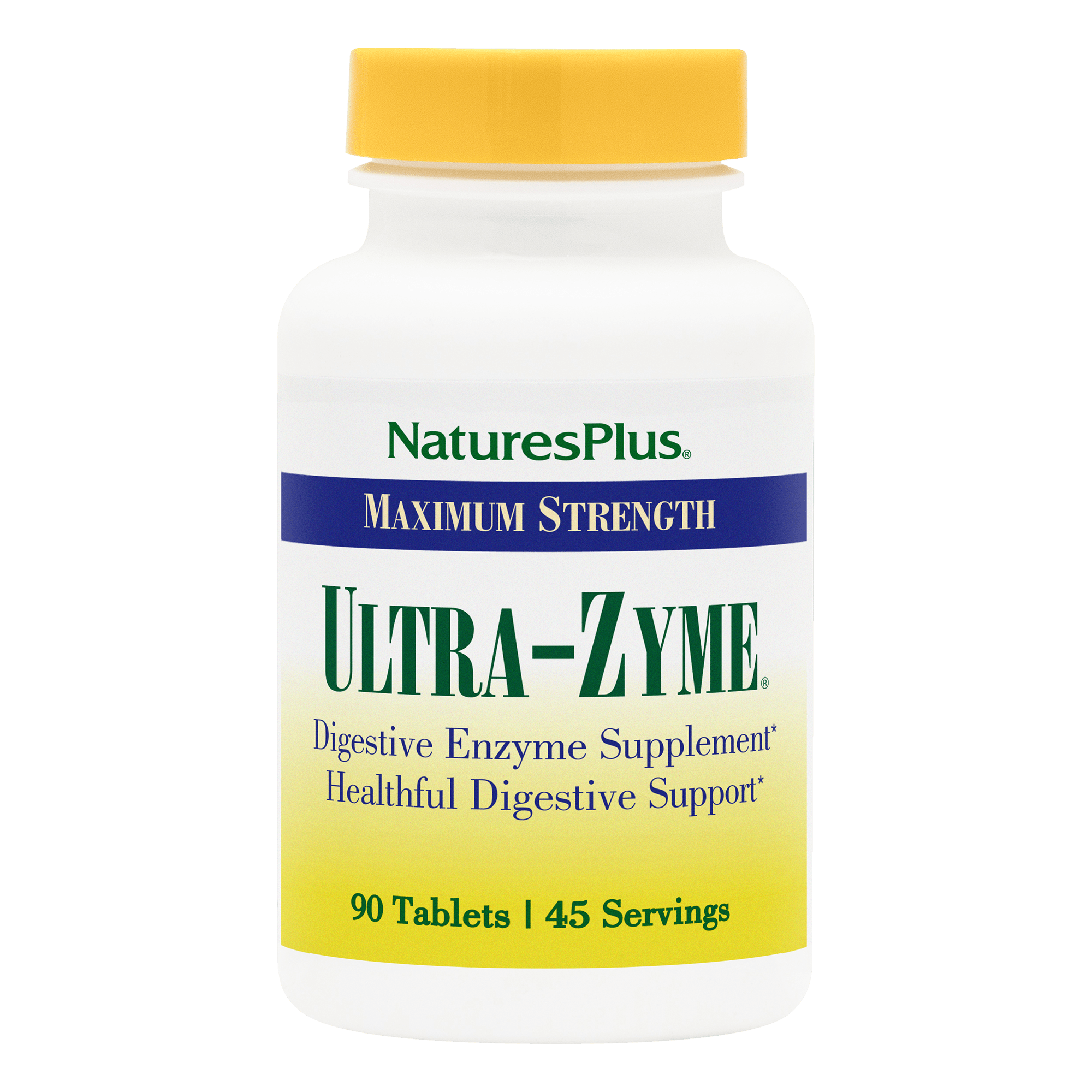 Комплекс травних ферментів, Natures Plus Ultra-Zyme, 90 таблеток