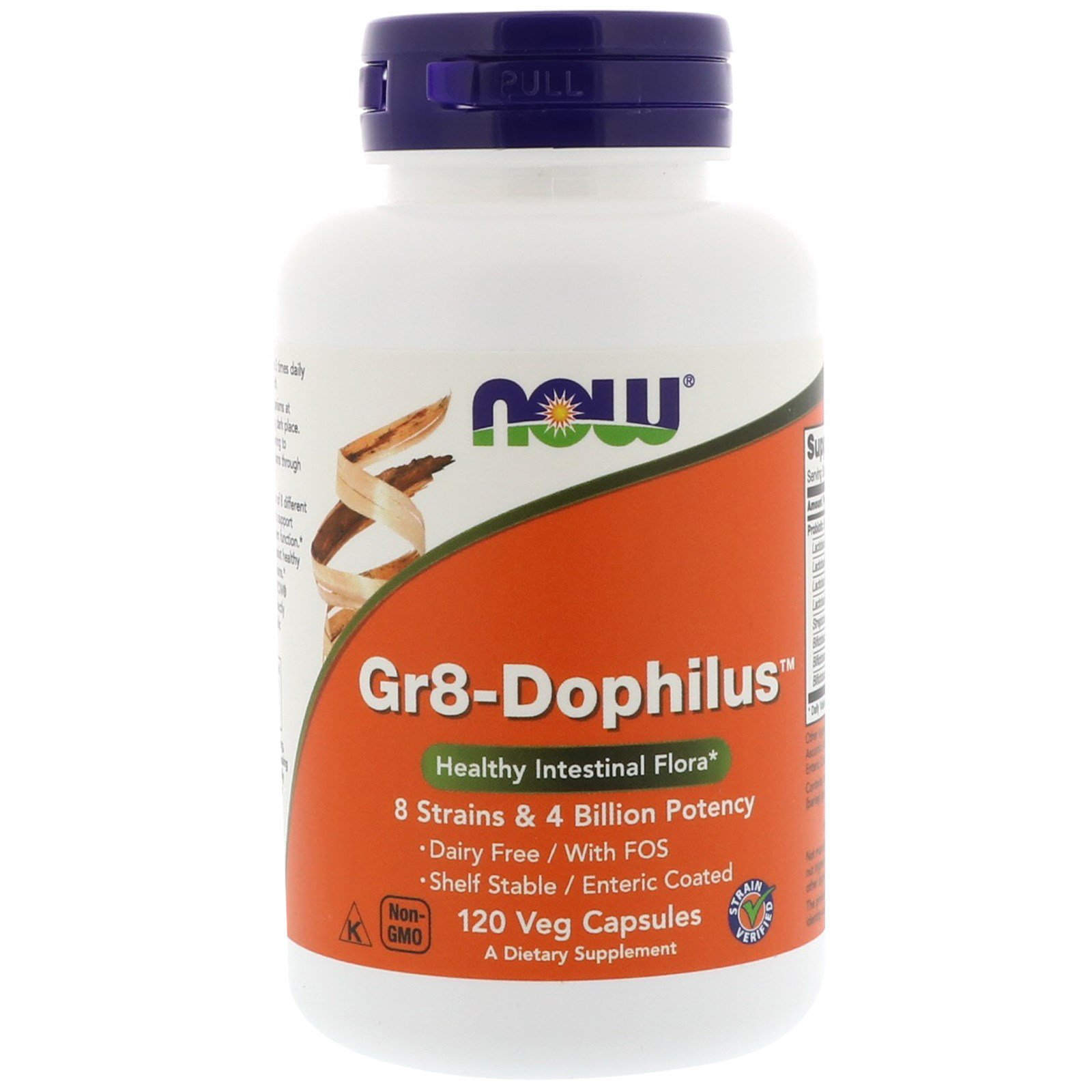 Пробіотик, Now Foods Gr8-Dophilus, 120 вегетаріанських капсул