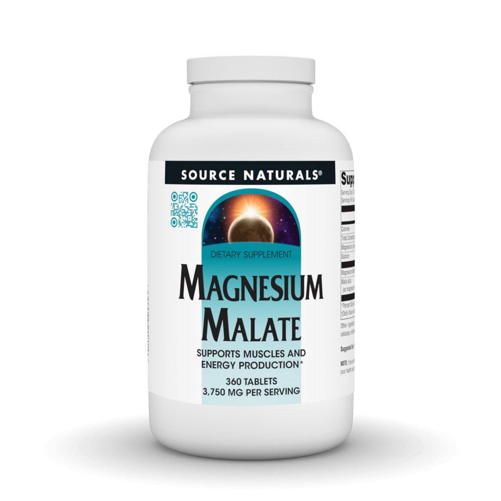 Магній малат, Source Naturals Magnesium Malate, 1250 мг, 360 таблеток