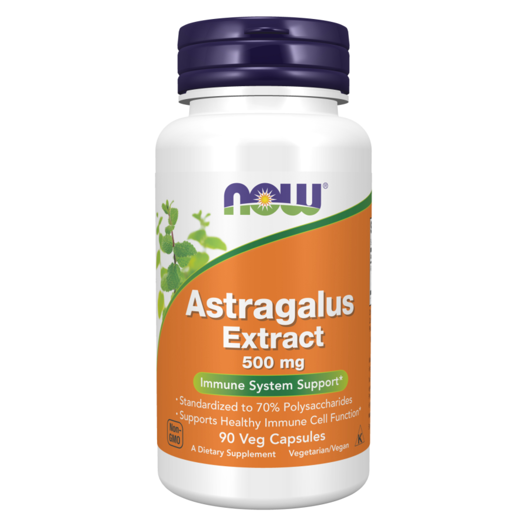 Екстракт астрагалу, Now Foods Astragalus Extract 70%, 500 мг, 90 вегетаріанських капсул