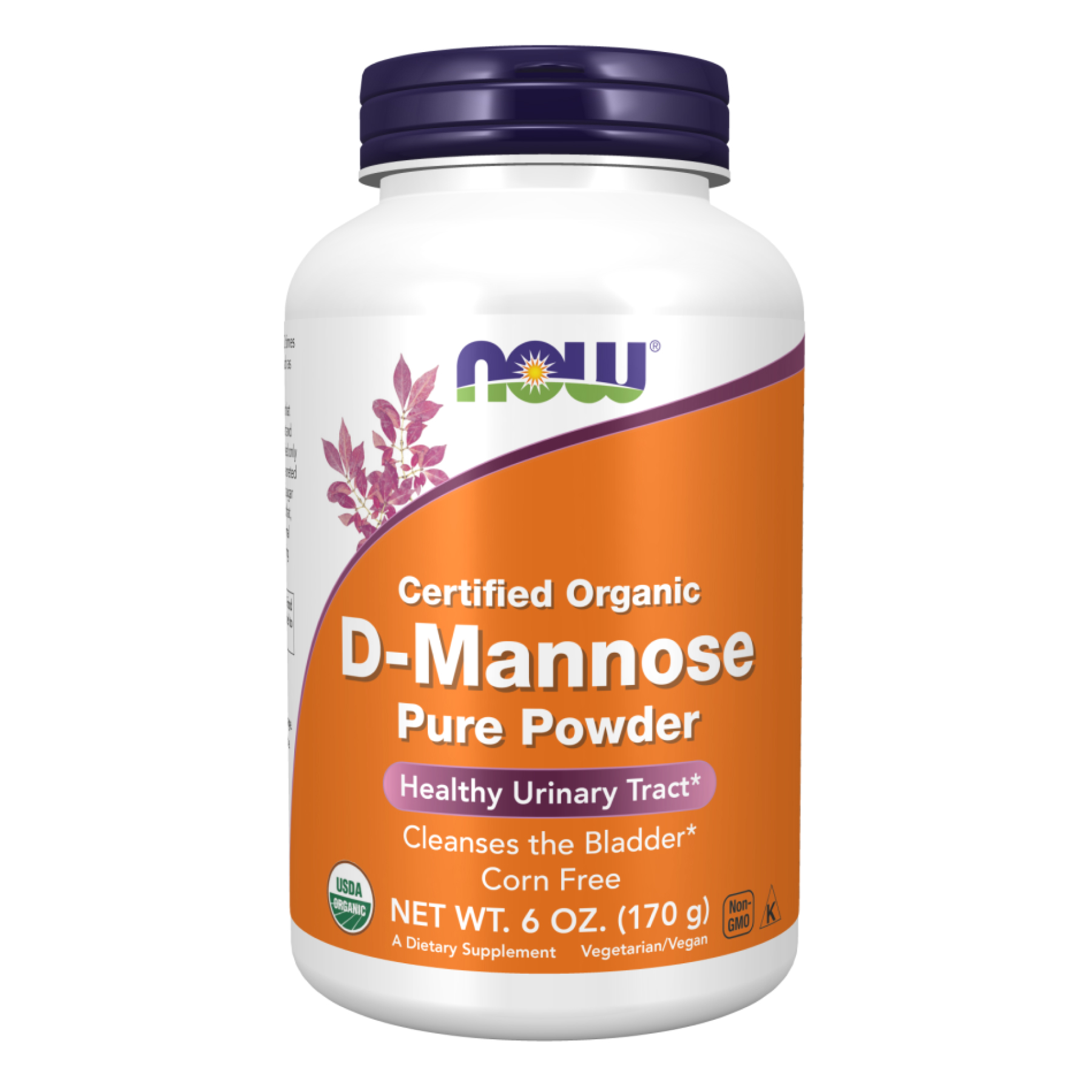 D-манноза порошок, Now Foods Certified Organic D-Mannose Pure Powder, 170 г