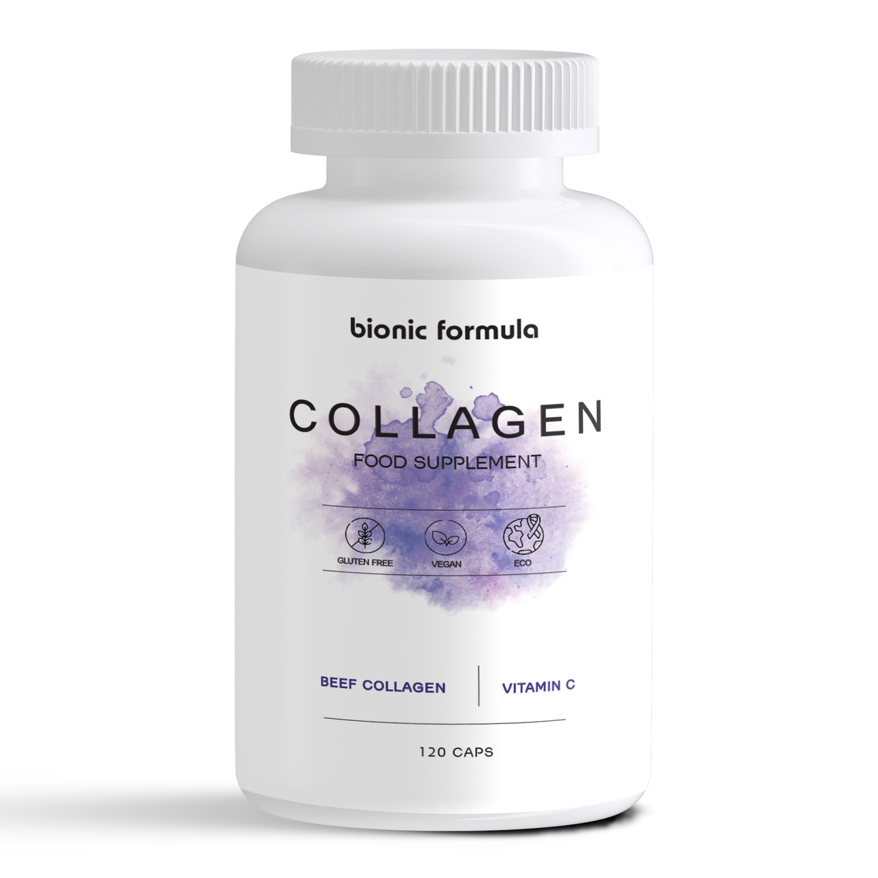Пептиди колагену з вітаміном С, Bionic formula Collagen Peptides with Vitamin C, 1400 мг, 120 капсул
